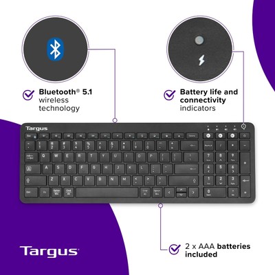 Targus Multi device compact bluethooth keyaborad  AKB862US-51