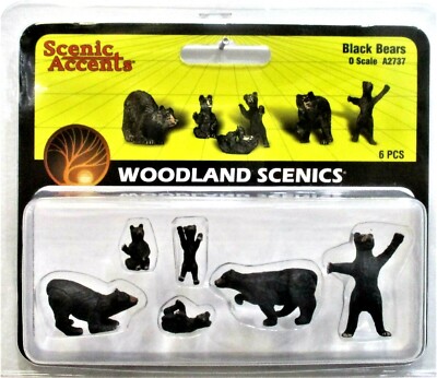 785-2737  -  Black Bears 6/ - O Scale main image 0