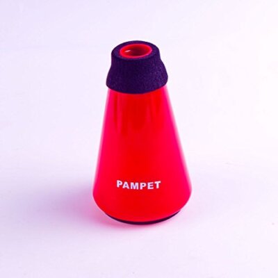 Lightweight Practice Trumpet Mute Silencer，Trumpet Straight Mute (Red)