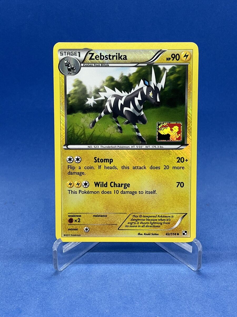 Zebstrika 42/114 Crosshatch Holo BW Play! Pokémon League Zebstrika 42/114 Crosshatch Holo BW Play! Pokémon League