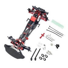 1/10 RC DRIFT Chassis RWD Rear Mount Carbon Fiber / Aluminum -ASSEMBLED- dgpmr