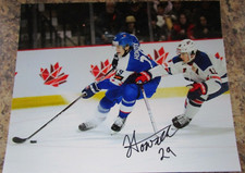 SAMUEL HONZEK SIGNED 8X10 MATTE PHOTO 2023 SLOVAKIA WORLD JUNIORS CALGARY FLAMES