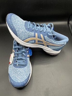 Asics Gel-Kumo Lyte Blue Gold Size 11 Womens Running Shoes