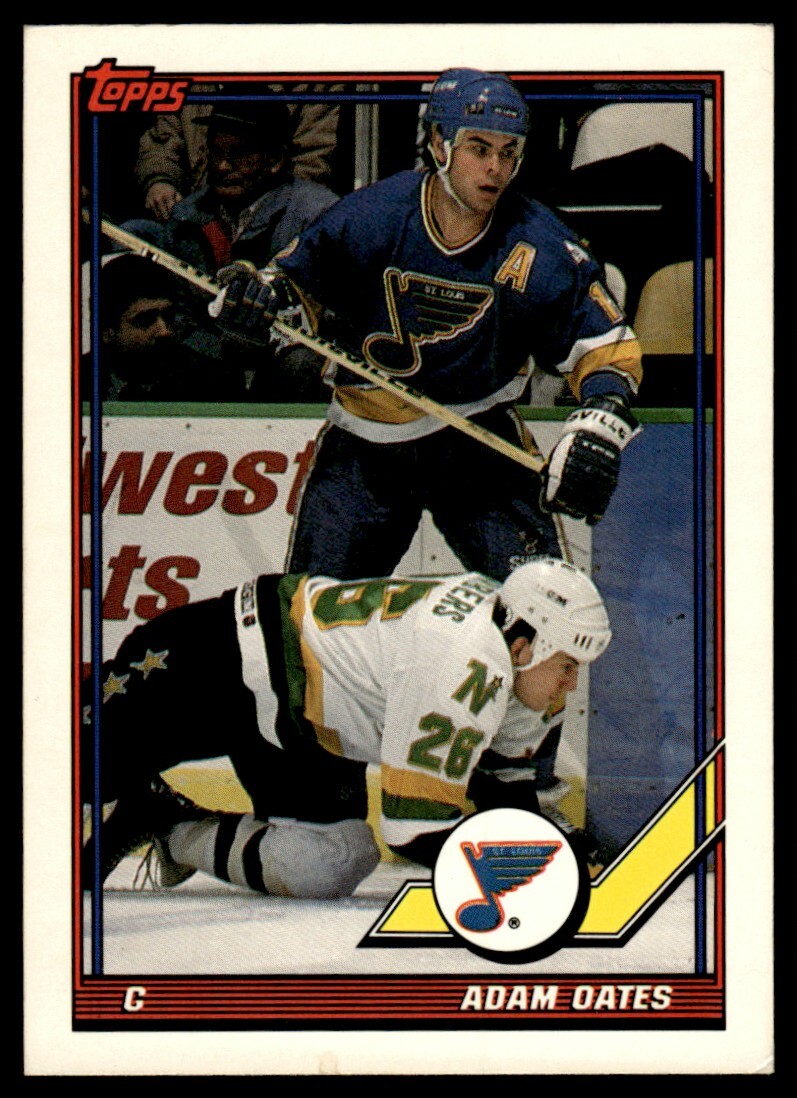 1991-92 Topps #448 Adam Oates St. Louis Blues