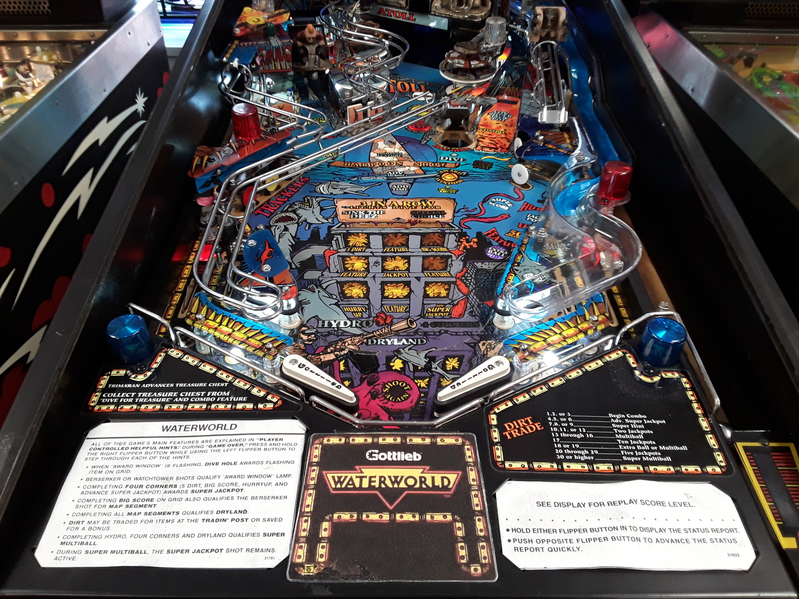 Waterworld Pinball Machine by Gottlieb eBay