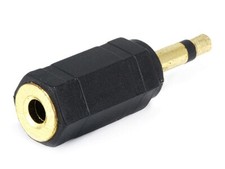 3.5mm TS Mono Plug to 3.5mm TRS Stereo Jack Adapter 3 Pack