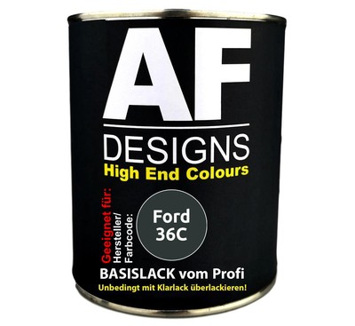 500ml Autolack für Ford 36C Metropolitan Grey Perl  Autolack Spritzfertig