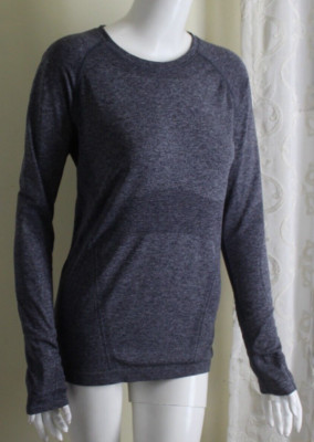 Athleta Größe M Damen Grau Stretch Pullover Hemd