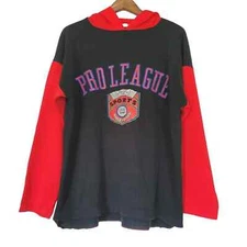 Vtg Zami Sport Mens Pro League Athletic Club Hoodie Size M Single Stitch 90s