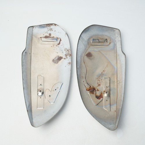 Fits For Honda S90 CS90Z S90Z Fuel Gas Tank Cover Chrome Set LR - Foto 4 di 6