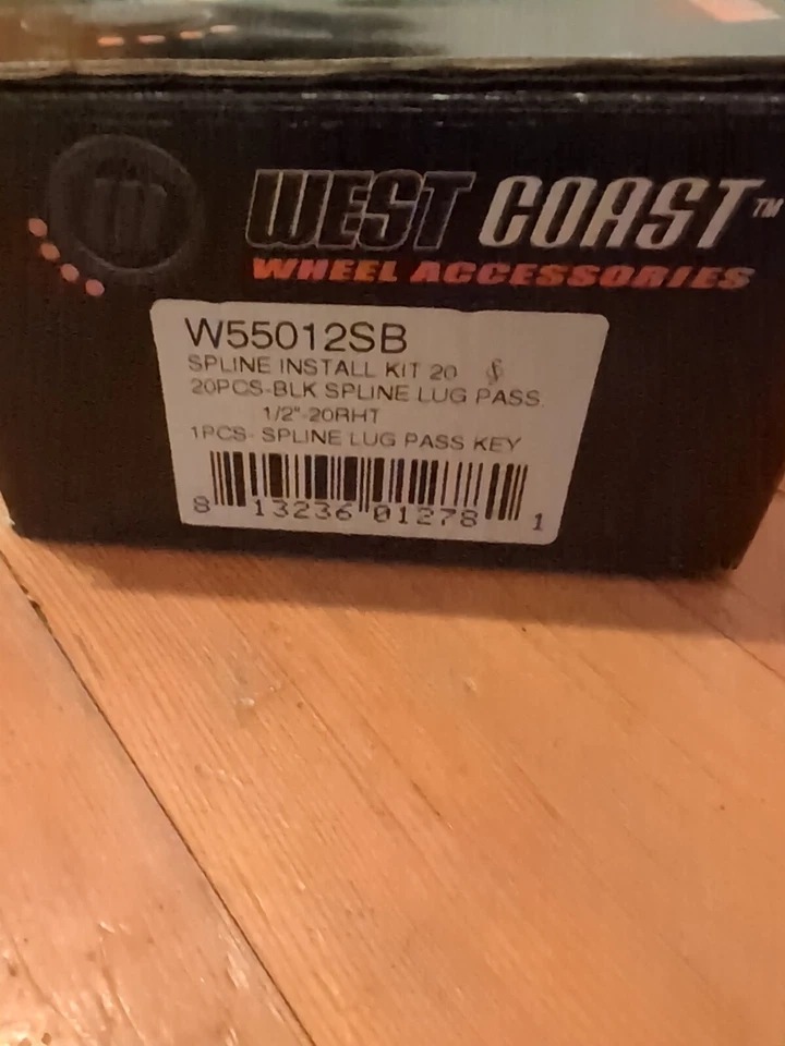 Kit de tuercas negras de 6 líneas; 1/2 pulgada x 20; juego de 20, 1979-2014 Ford Mustang TODOS Foto 3 de 3