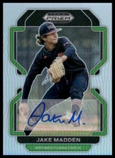 2022 Panini Prizm Draft Picks #PDP118 Jake Madden Base Autographs Silver