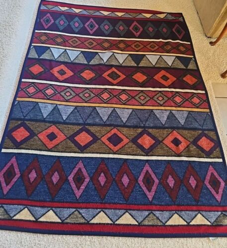 Biderlack Aurora Dark Muted Colors Throw Blanket 74"x 56" Cabin Woods Mission