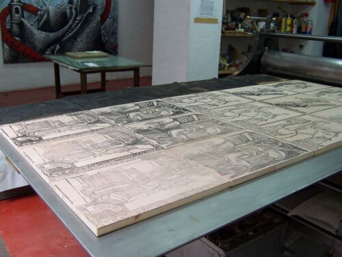 JOSE LUIS CUEVAS Mexican rare signed original artist proof woodcut Rupture Gen - Picture 2 of 3