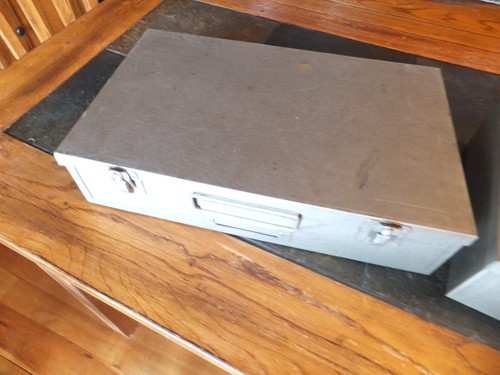 2 Brumberger Metal Slide Storage Case Box, Each Holds 100 2.75" Slides - Picture 8 of 15