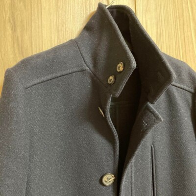 ジャケット・アウター 14AW Maison Martin Margiela Coat Maison Margiela 14 Stand collar Half Coat Jacket Men Size 44 Blue