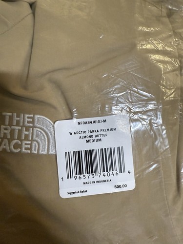 The North Face Arctic Parka Premium Coat Almond Butter NWT $500 Women Sz Medium - Picture 3 of 3