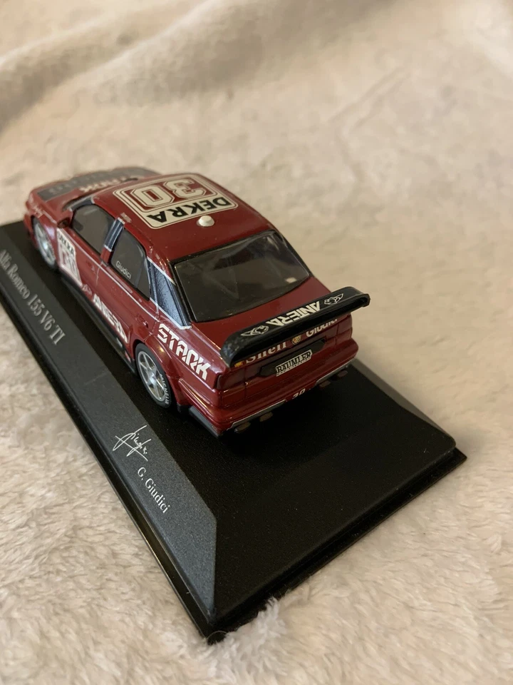 1:43 diecast Minichamps Alfa Romeo 155 V6 T1 #30, DTM 1994, G.Giudici (196) - Image 4 of 4