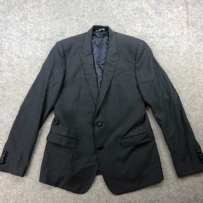 Dolce & Gabbana Black Martini Wool Blazer Suit Jacket TG 52 US 40 Peak Lapel