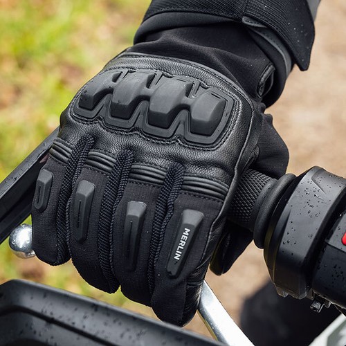 Guantes hidráulicos para moto Merlin Jura para todas las estaciones con armadura D30 en grande PVP £90 - Imagen 3 de 5