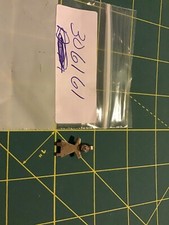 VINTAGE STERLING SILVER GIRL PENDANT CHARM Clear Birthstone