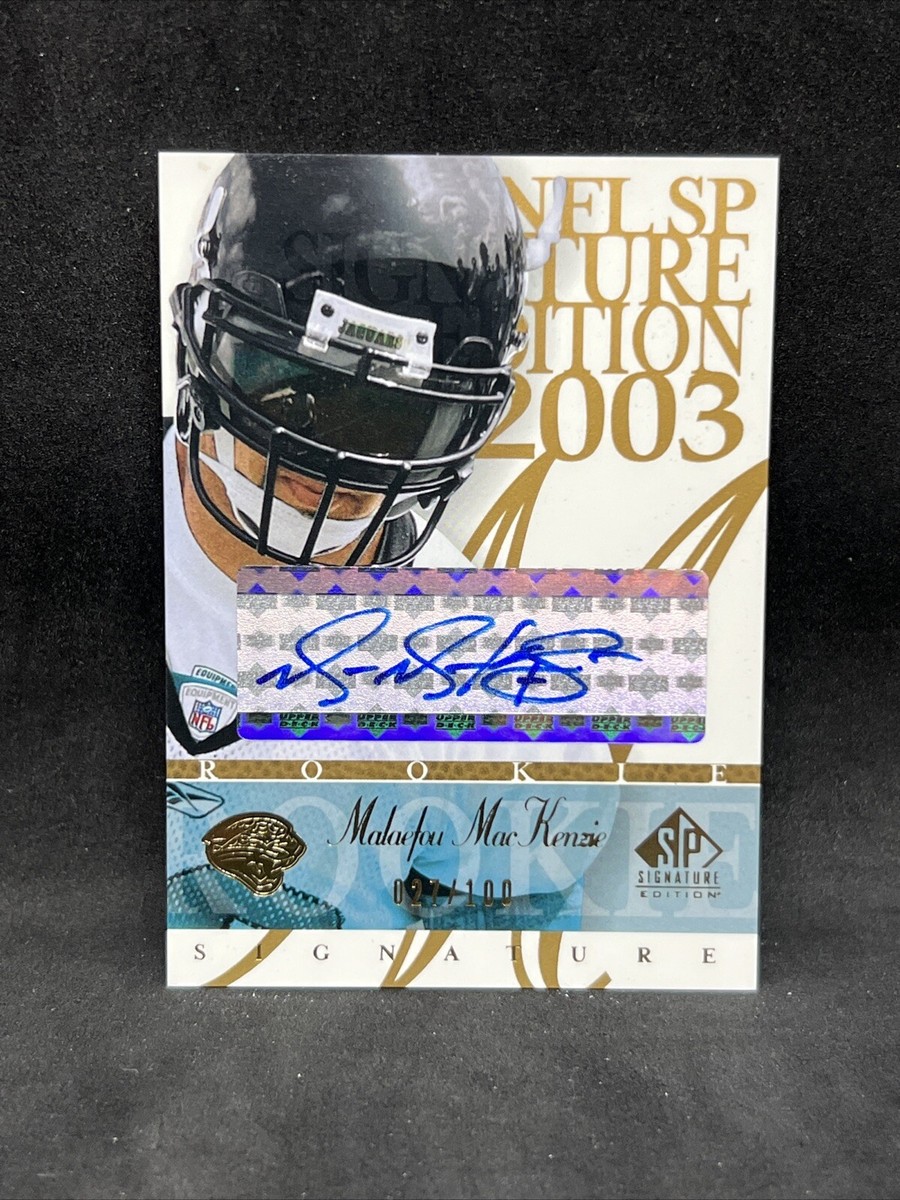 2003 SP Signature Edition - Signature Blue Ink #MM Malaefou