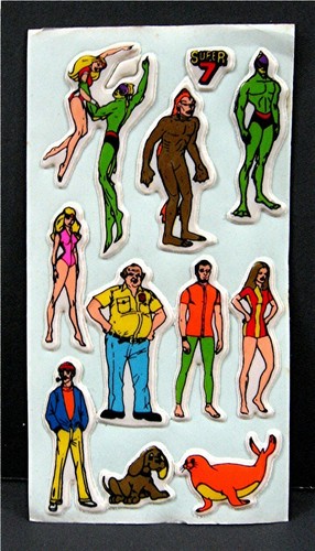 3 Super 7 Hero Villain Marvel DC Comics Puffy Sticker Sheets Old Store Stock #2 - Picture 2 of 4