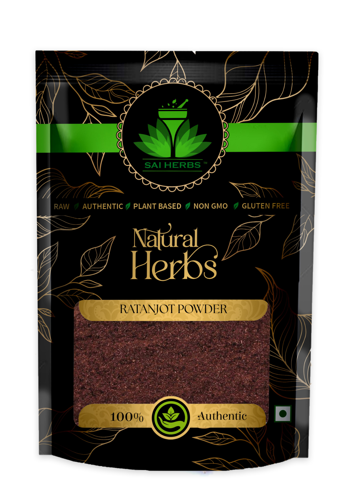 SAI HERBS Ratanjot Root Powder | Alkanet Alkanna Tinctoria Jatropha Natural