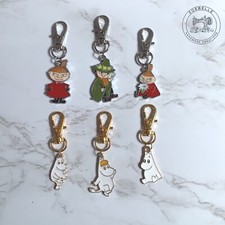 Cartoon Moomin & Friends Snufkin Little My Key Charm Enamel Bag Charm & Gift Bag