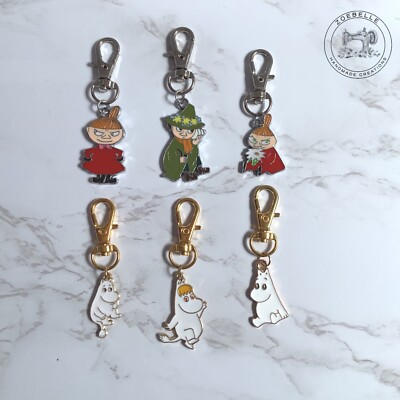 Cartoon Mumin & Freunde Snufkin Little My Key Anhänger Emaille Taschenanhänger & Geschenktüte