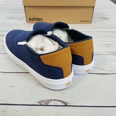 Etnies Cirrus Slip On Sneakers Men\'s Size 11 Navy/Tan Etnies Cirrus Slip On Sneakers Men main image 3