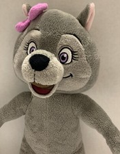 FIESTA GREAT WOLF LODGE VIOLET the WOLF STUFFED ANIMAL 14" PLUSH MASCOT GRAY TOY