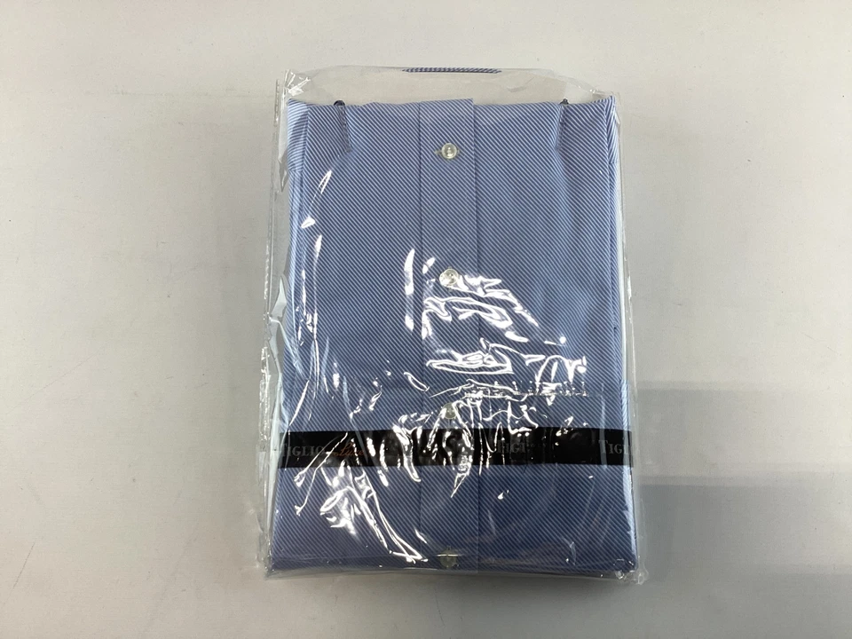 Mens Tiglio Lux Blue White Stripe Long Sleeve Button Down Cotton Dress Shirt NEW - Image 2 of 4