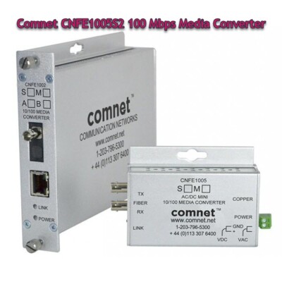 Comnet CNFE1005S2 100 Mbps Media Converter Factory Sealed [CTOKT]