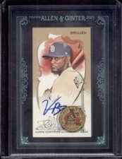 VIDAL BRUJAN 2023 Topps Allen & Ginter Mini Framed Black Autograph Auto #25/25