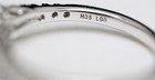14k Gold HELZBERG HDS LGD 1/2ctw Lab Grown Diamond Promise 3 Stone Halo Ring — photo 6