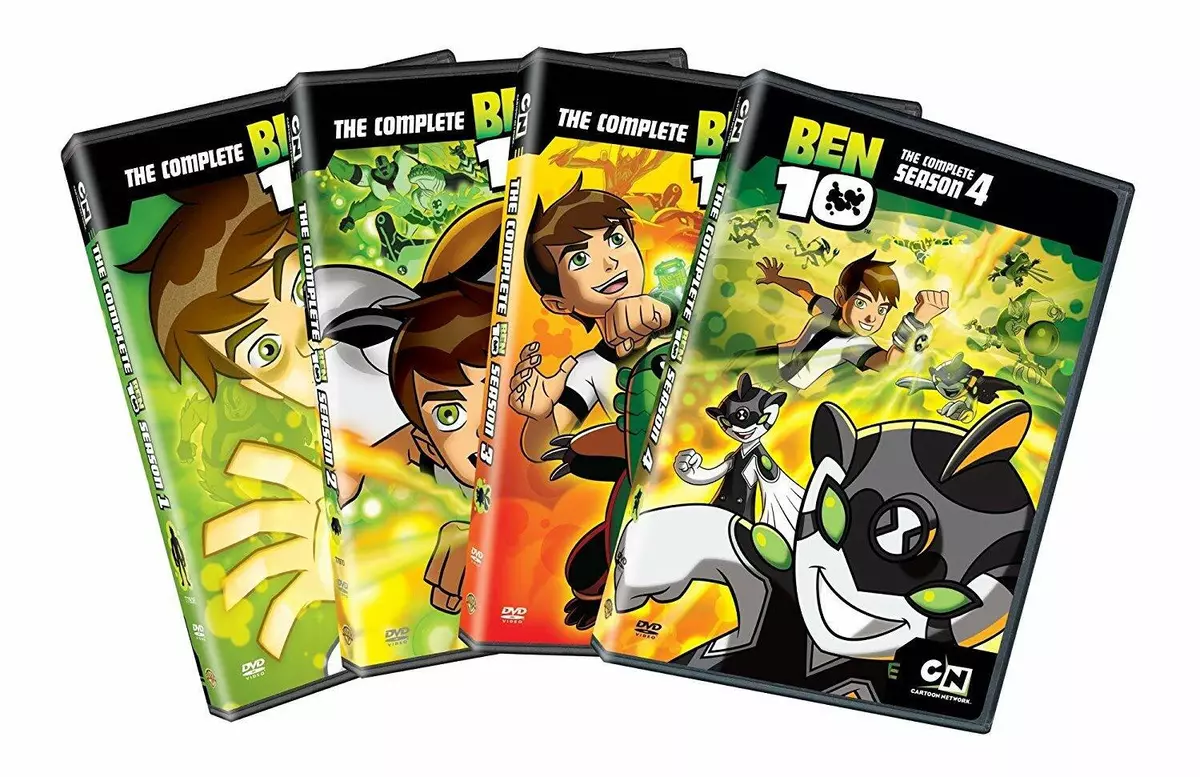 DVD/BLU-RAY COMPACTADO BEN 10 CLÁSSICO 1.2.3.4 TEMPORADA (20DVDS