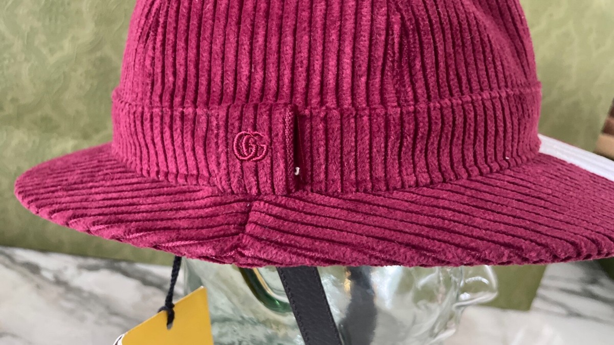 Gucci + Adidas GG Foldable Corduroy Golf Hat 'red' | eBay