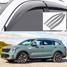 1Set Window Vent Visor Wind Deflector Shade Rain Guard for 2021-2025 Kia Sorento
