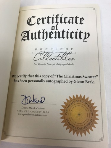 Signierter The Christmas Sweater von Glenn Beck Autogramm COA - Bild 3 von 8