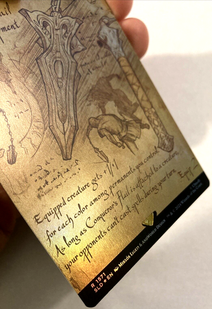 MTG Conqueror's Flail RAINBOW FOIL Secret Lair Assassins Creed