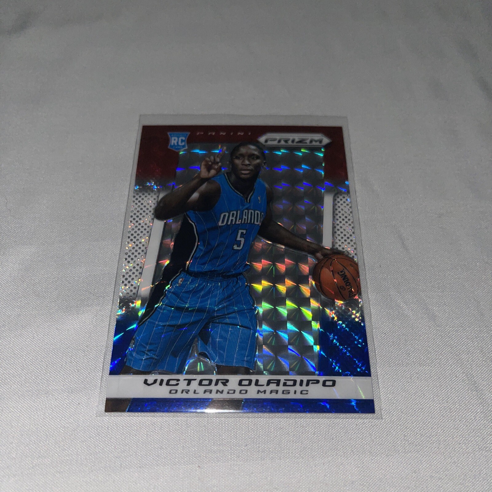 2013-14 Victor Oladipo Panini Prizm Red, White & Blue Mosaic RC BEAUTIFUL MINT