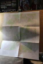 Vintage 1955 Map US Geological Survey Ironton Colorado