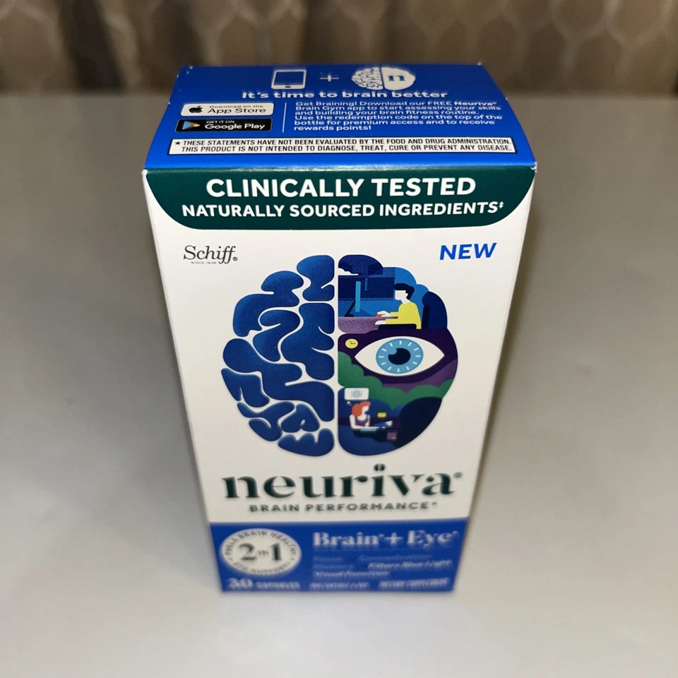 Comprimido Suplemento Cerebro y Visión Neuriva - 30 Cápsulas 08/2027 -NUEVO SELLADO Foto 2 de 4