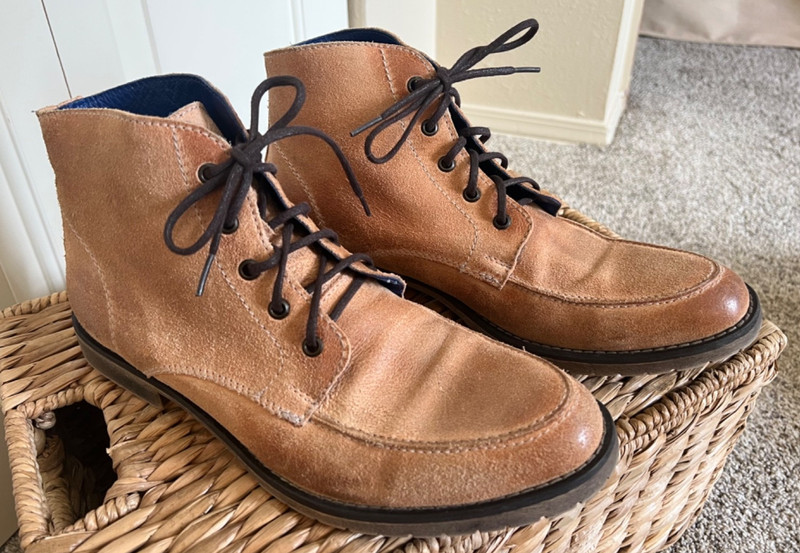 Bed Stu Men's Tan/Light Brown Lace Up Leather Boots Size 11 NWOB $295 Retail