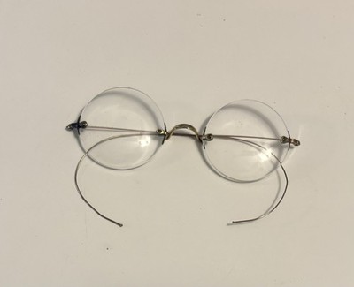 Antique Stevens & Co S-Q Gold Filled Rimless Spectacles w  display picture 2