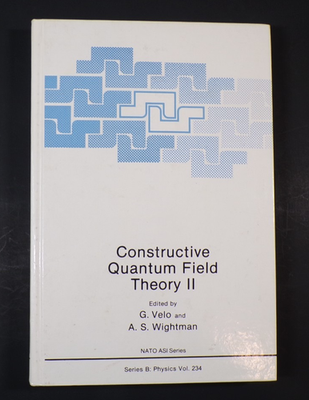#ad Constructive quantum Field Theory by Velo amp; Wightman Hardcover Very Good $44.00