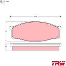 BRAKE PAD SET DISC BRAKE GDB3117 FOR NISSAN Z20S/SZ20 2.0L TD23/SD23 2.3L 4cyl