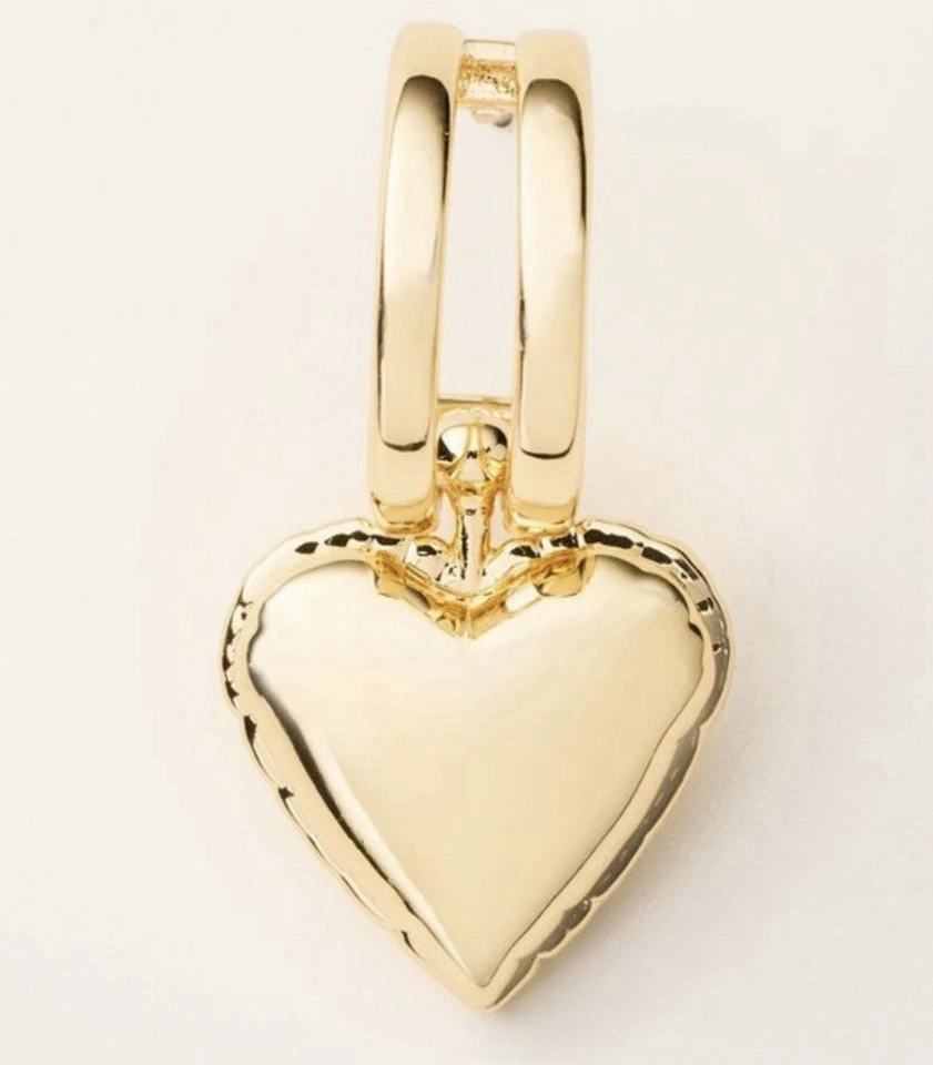 Pendientes colgantes Kate Spade New York X Target Mylar globo corazón tono dorado Foto 3 de 4