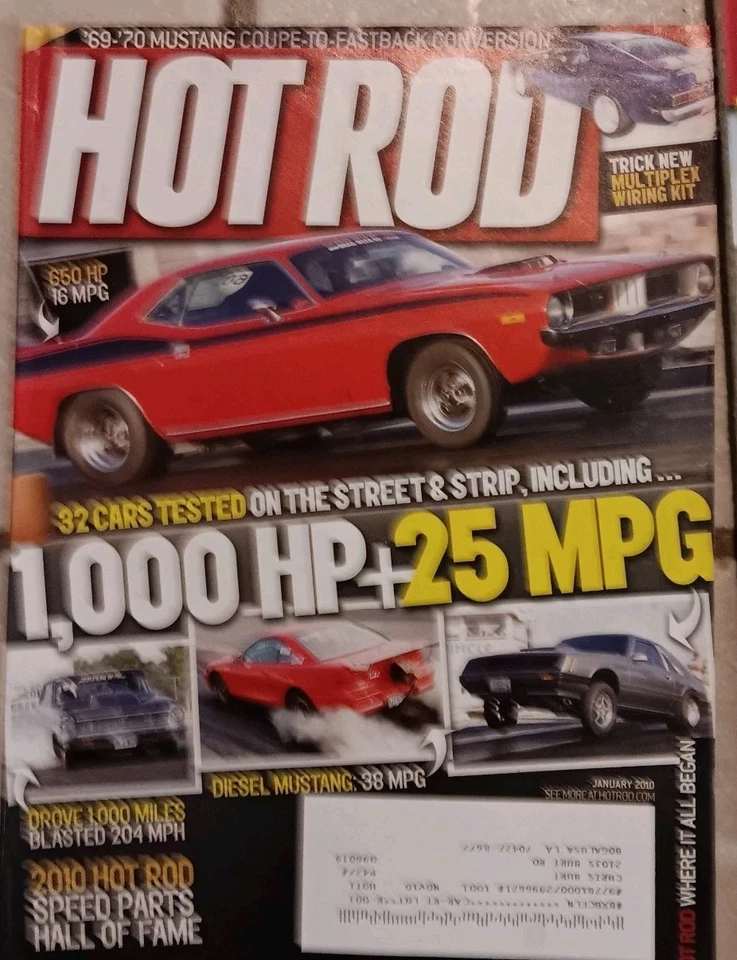 Hot Rod Magazine 2010 Full Year Lot 12 Chevy Ford Mopar Dodge Racing Mechanics - Image 4 of 4